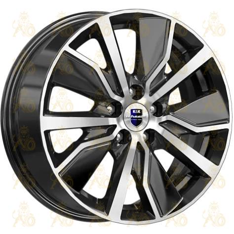 K&K Гамбит 6.5x16 5*100 ET38 DIA57.1 Алмаз черный Литой