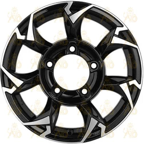 Khomen KHW 1505 5.5x15 5*139.7 ET5 DIA98.5 Black-FP Литой