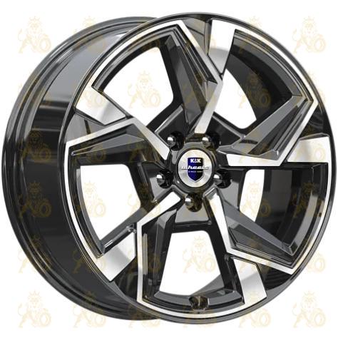 K&K Кайан 7.5x18 5*114.3 ET33 DIA67.1 Алмаз черный Литой