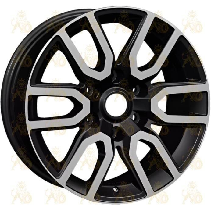 Khomen KHW 1723 8x17 6*139.7 ET25 DIA106.1 Black-FP Литой