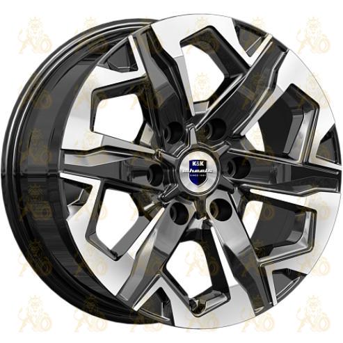 K&K Тейт 7.5x17 6*139.7 ET25 DIA78.1 Алмаз черный Литой