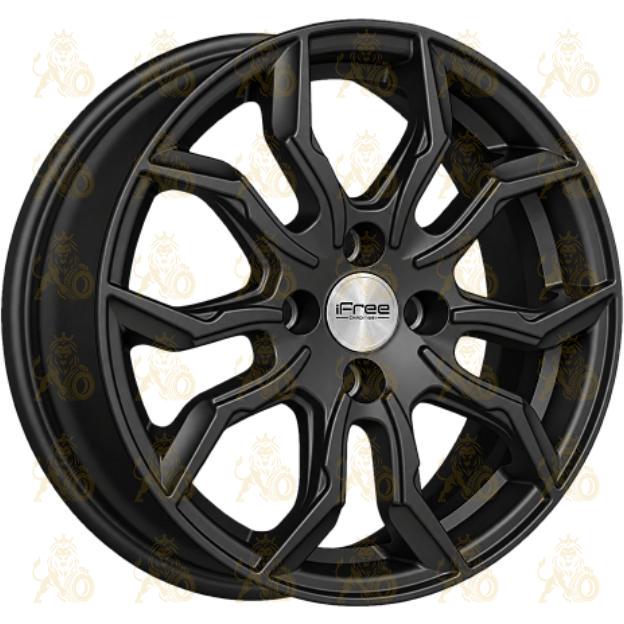 iFree Бохо 6x15 4*100 ET37 DIA60.1 Блэк мэт Литой