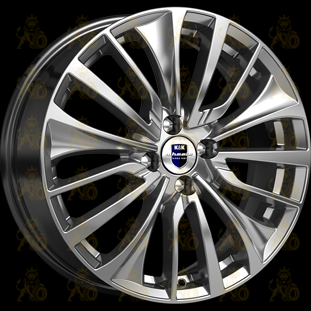 K&K Flanker 6.5x17 5*114.3 ET40 DIA64.1 Дарк платинум Литой