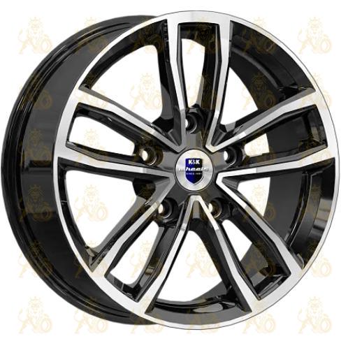K&K Каланг 6.5x17 5*114.3 ET37 DIA66.6 Алмаз черный Литой
