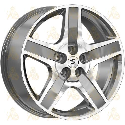 K&K КР008 8.5x20 5*108 ET43 DIA60.1 Diamond gloss graphite Литой