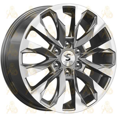 Скад КР007 8x20 6*139.7 ET42 DIA75.1 Diamond gloss graphite Литой