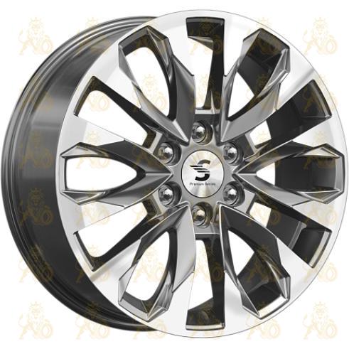 K&K КР007 8x20 6*139.7 ET38 DIA67.1 Diamond gloss graphite Литой