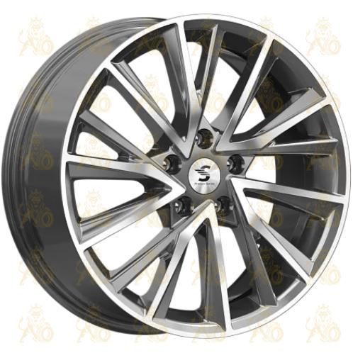 K&K КР010 7.5x18 5*112 ET39 DIA66.6 Diamond gloss graphite Литой