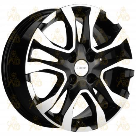 Khomen KHW 1503 6x15 4*100 ET39 DIA56.6 Black-FP Литой
