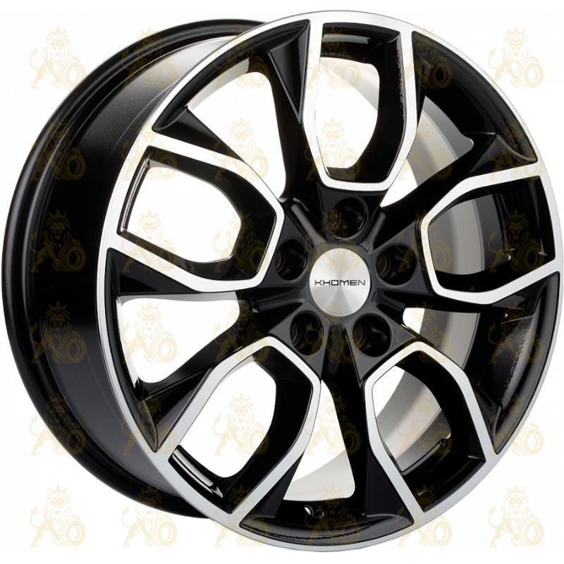 Khomen KHW 1713 7x17 5*114.3 ET45 DIA67.1 Black-FP Литой