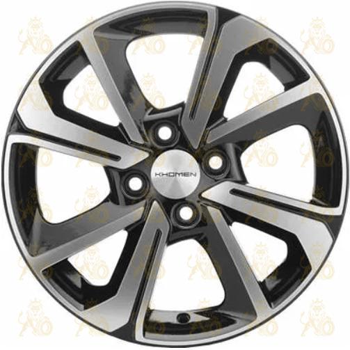 Khomen KHW 1501 6x15 4*100 ET48 DIA54.1 Black-FP Литой
