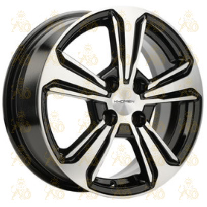 Khomen KHW 1502 6x15 4*100 ET48 DIA54.1 Black-FP Литой