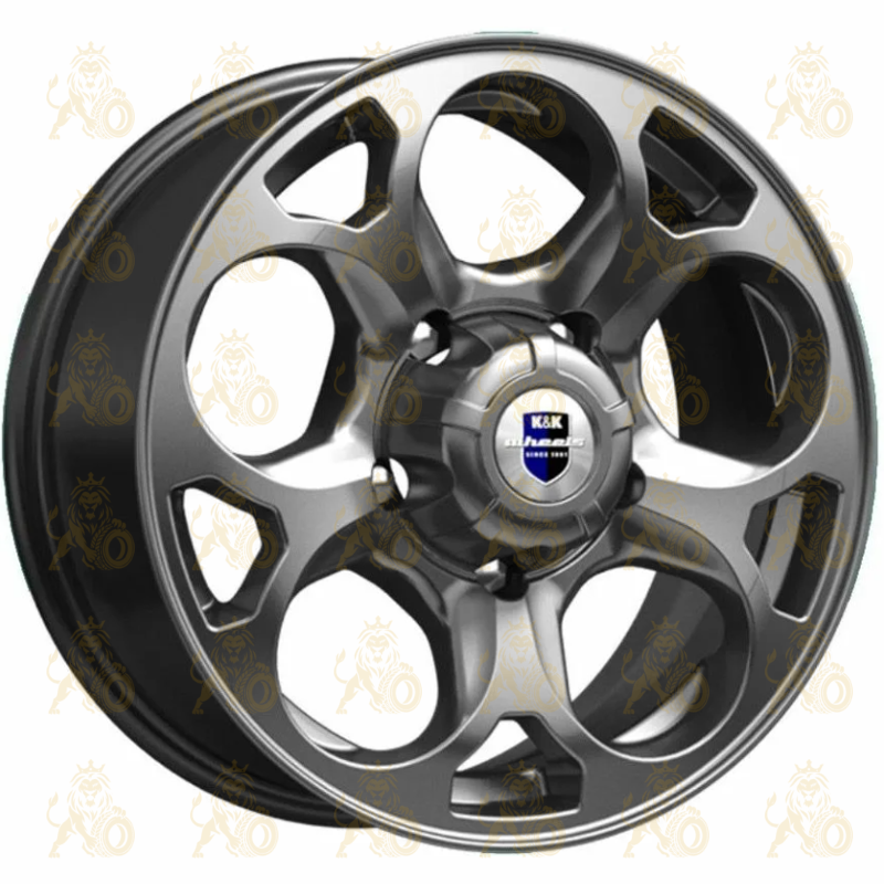 K&K Линкс 7x16 5*139.7 ET35 DIA108.6 Дарк платинум Литой