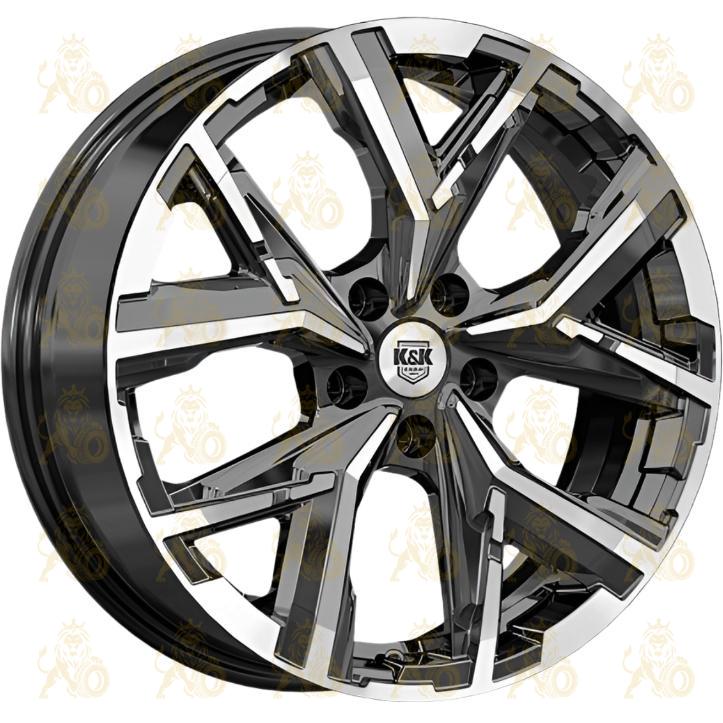 K&K Айона 6.5x18 5*108 ET52 DIA60.1 Алмаз черный Литой