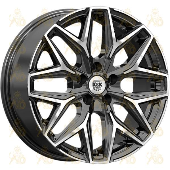 K&K Ариус 7x17 4*108 ET20 DIA65.1 Алмаз черный Литой