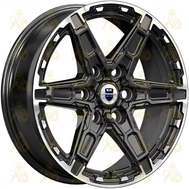 K&K Дистрикт 8x18 6*114.3 ET42 DIA66.1 Черный бриллиант Литой