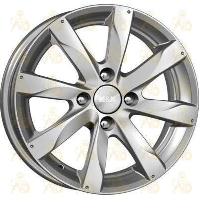 K&K Джемини 6x15 4*100 ET38 DIA67.1 Блэк платинум Литой