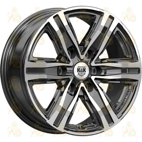 K&K R8 7.5x17 6*139.7 ET25 DIA106.1 Алмаз черный Литой