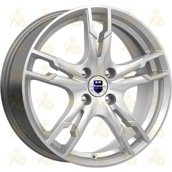 K&K Солар 7x17 4*100 ET43 DIA60.1 Elite silver Литой