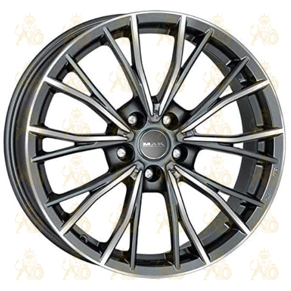 MAK Mark 8x17 5*120 ET53 DIA72.6 Gunmetal Mirror Face Литой