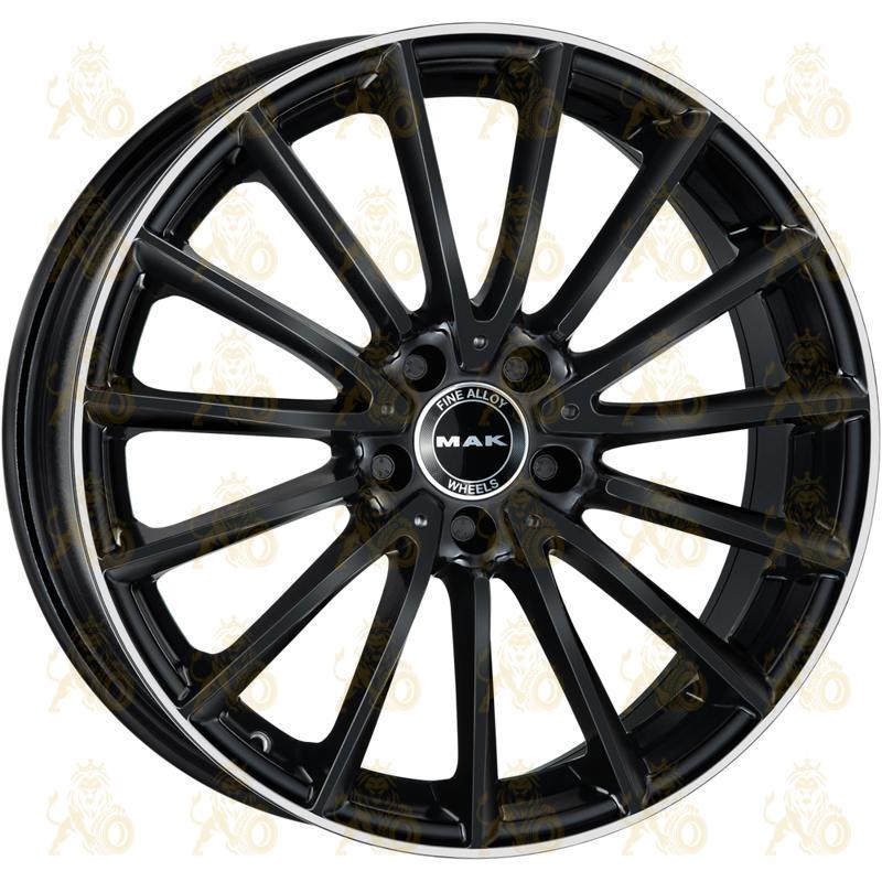 MAK Komet 8x18 5*112 ET48 DIA66.6 Gloss Black Mirror Ring Литой