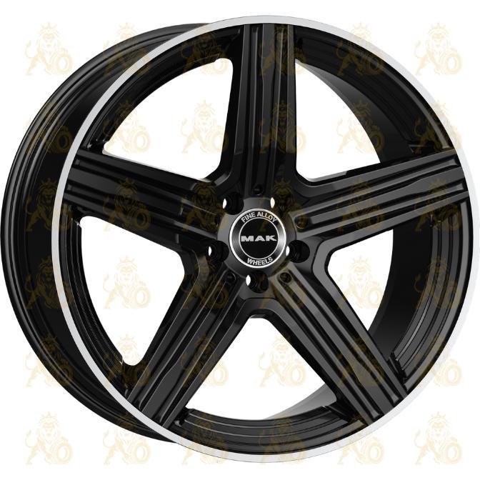 MAK Lewis 9x18 5*112 ET42 DIA66.6 Gloss Black Mirror Ring Литой