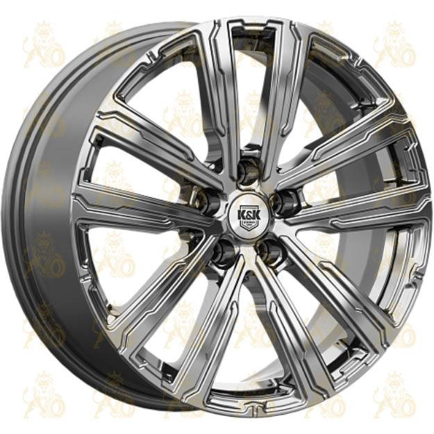 K&K Аламер 7.5x18 5*108 ET45 DIA59.6 Дарк платинум Литой