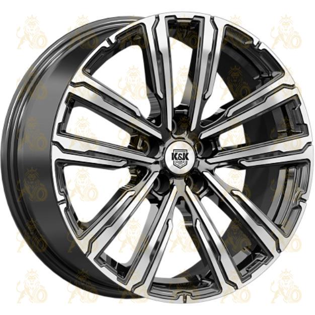 K&K Аламер 7.5x18 5*112 ET41 DIA66.6 Алмаз черный Литой
