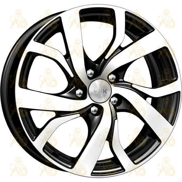 K&K Палермо 6.5x16 5*105 ET38 DIA56.6 Алмаз черный Литой