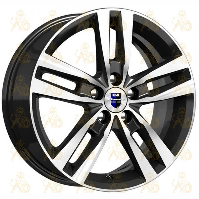 K&K Rassvet 6.5x16 5*108 ET50 DIA63.3 Алмаз черный Литой