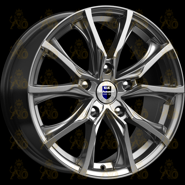 K&K Твист 7.5x17 5*110 ET39 DIA65.1 Дарк платинум Литой