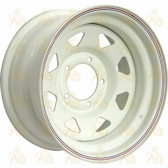 Off Road Wheels УАЗ 8x16 5*139.7 ET-25 DIA110.1 White Штампованный