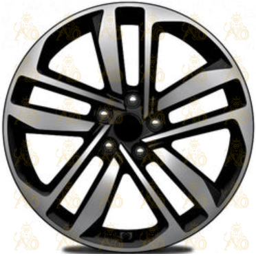 Khomen KHW 1612 6.5x16 5*114.3 ET45 DIA67.1 Black-FP Литой