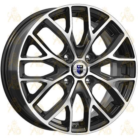 K&K Лилиом 6x16 4*100 ET49 DIA54.1 Алмаз черный Литой