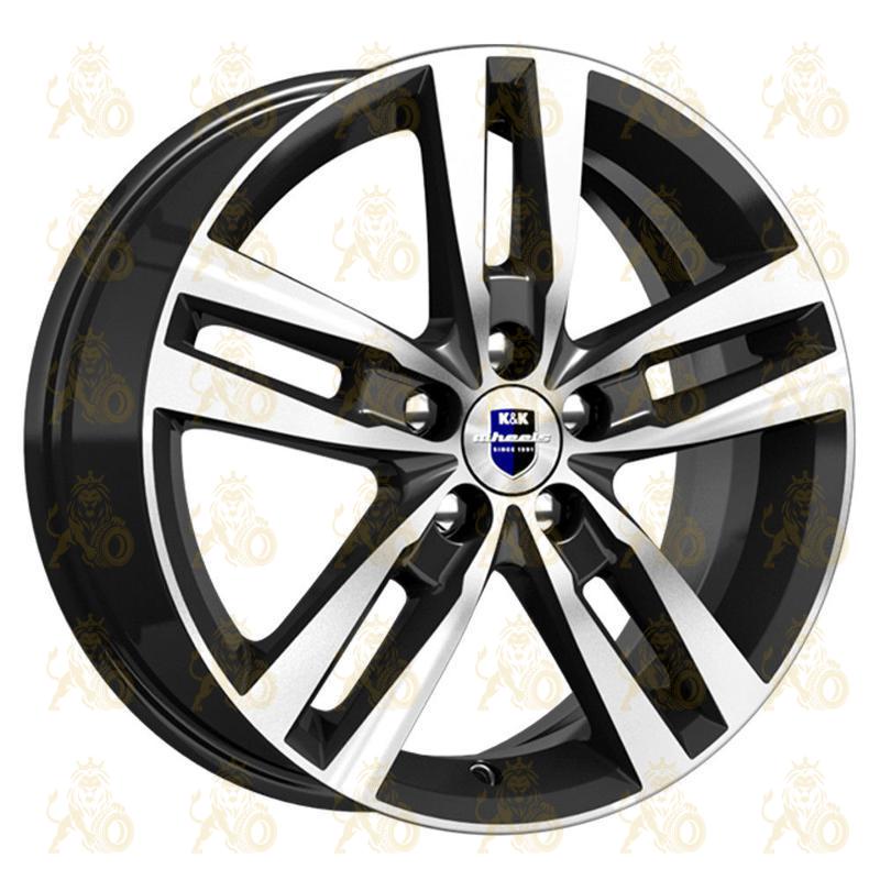 K&K Rassvet 6.5x16 5*112 ET46 DIA57.1 Алмаз черный SK Литой