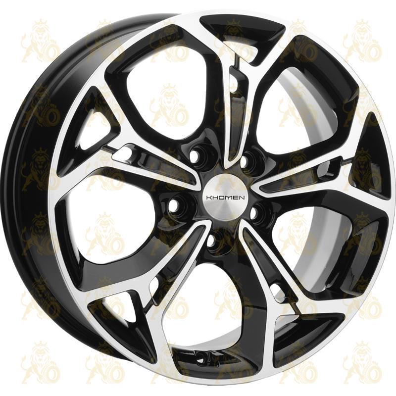 Khomen KHW 1702 7x17 5*114.3 ET53 DIA67.1 Black-FP Литой