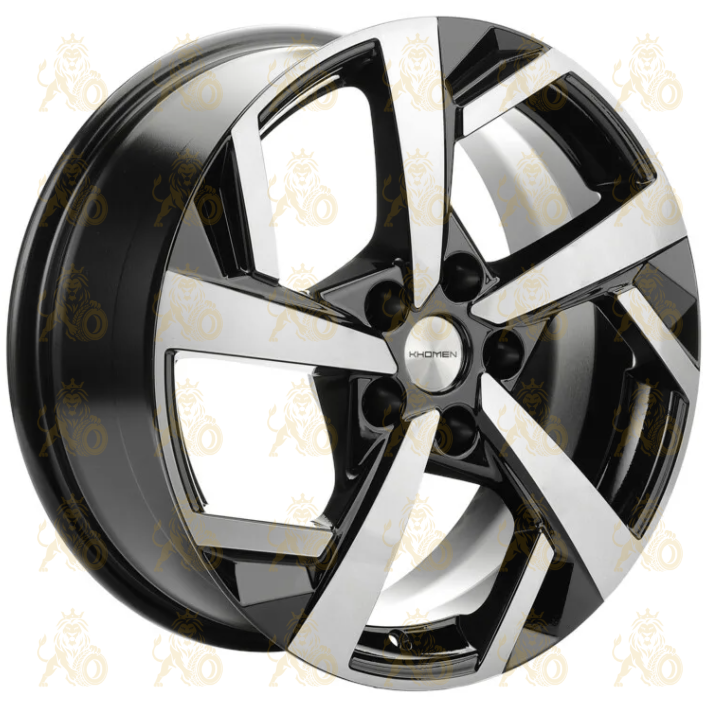 Khomen KHW 1712 7x17 5*114.3 ET40 DIA66.1 Black-FP Литой