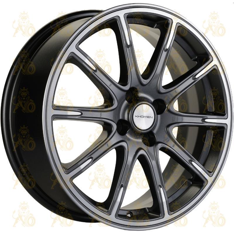 Khomen KHW 1707 6.5x17 4*100 ET41 DIA60.1 Gray-FP Литой