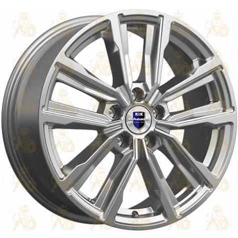 K&K Лацио 7.5x17 5*108 ET35 DIA67.1 Дарк платинум Литой